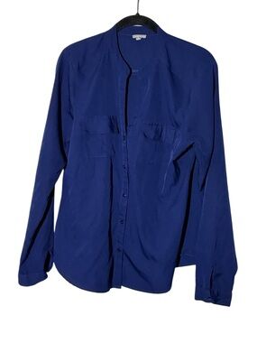 Charlotte Russe Blue Long Sleeve Top Size Small